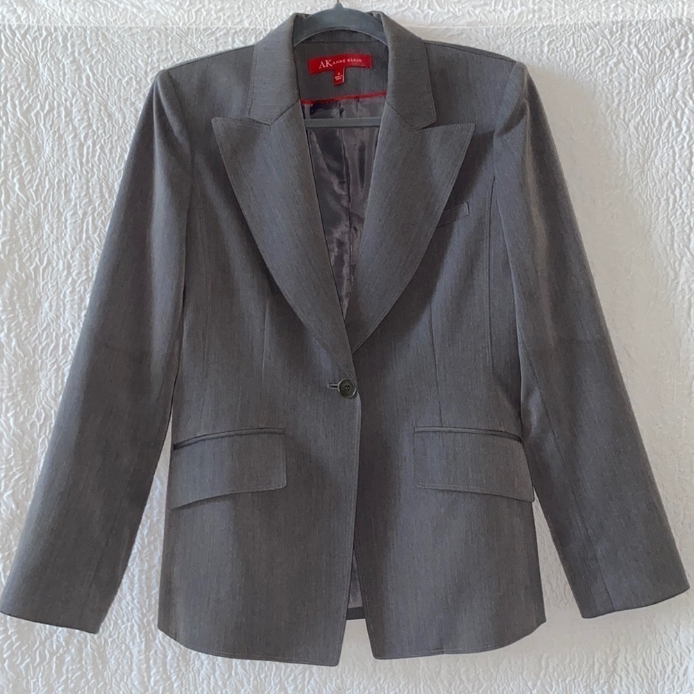 Anne Klein Red Label One Button Blazer Jacket - image 1